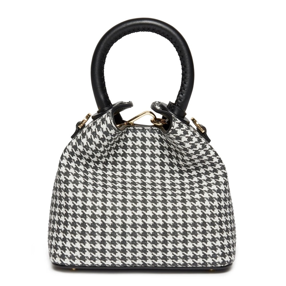 Elleme Madeleine Houndstooth Tote Bag Purse